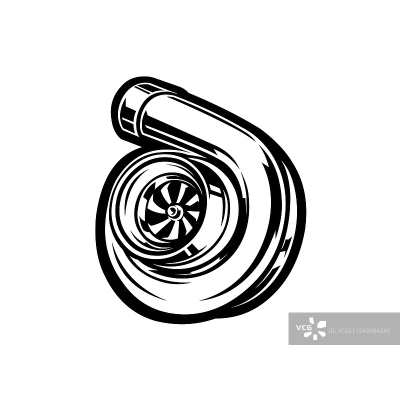 涡轮图标单色库存隔离图图片素材