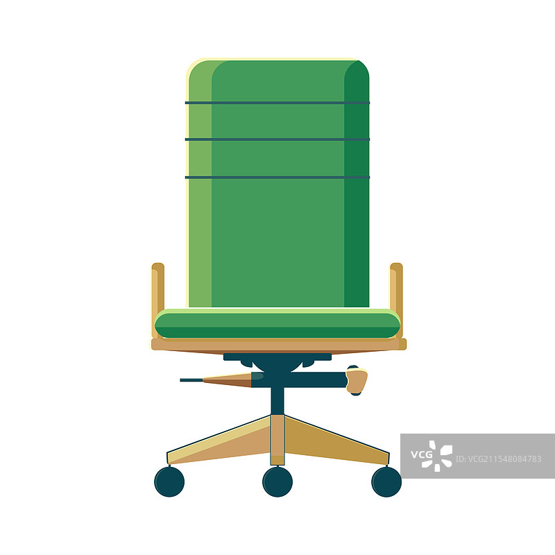 绿色和棕色的办公椅图片素材