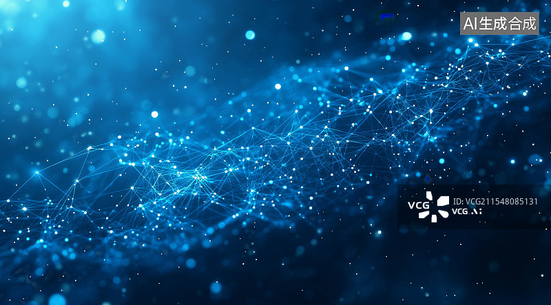 【AI数字艺术】蓝色全息数字人物跑步动作展示图片素材