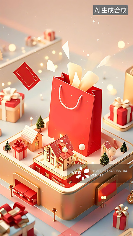 【AI数字艺术】购物节海报图片素材