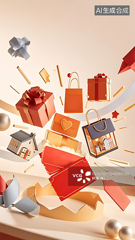 【AI数字艺术】购物节海报图片素材