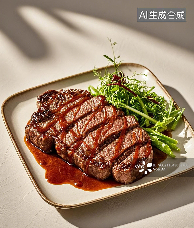 【AI数字艺术】超美味的牛扒图片素材