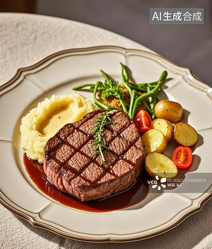 【AI数字艺术】超美味的牛扒图片素材