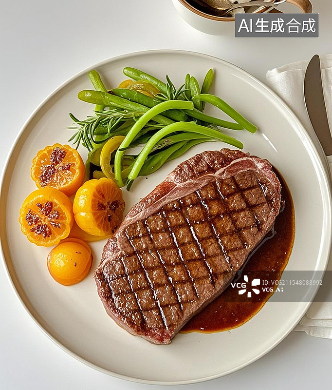 【AI数字艺术】超美味的牛扒图片素材