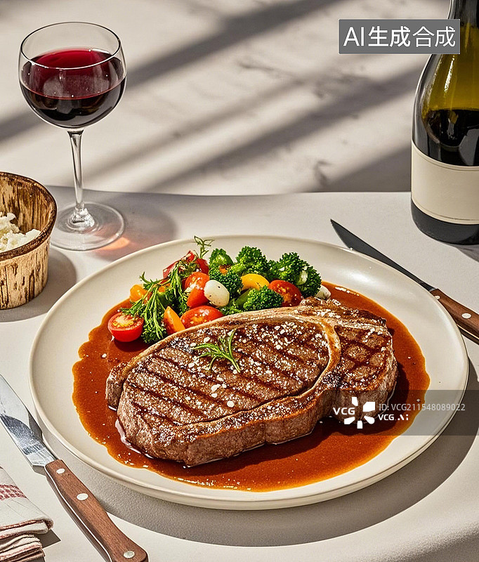【AI数字艺术】超美味的牛扒图片素材