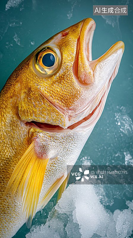 【AI数字艺术】冰鲜小黄鱼图片素材