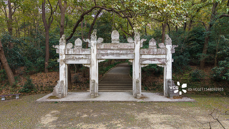 南京钟山风景名胜区灵谷寺景区图片素材