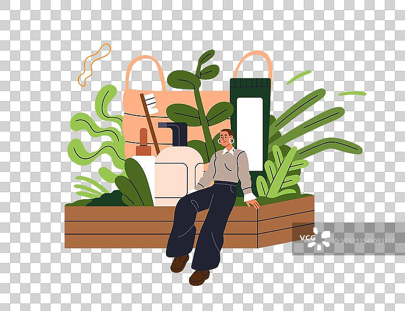 环保化妆品概念图片素材