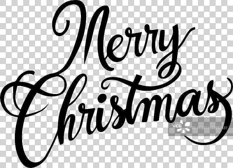 圣诞快乐的排版设计，背景为白色图片素材