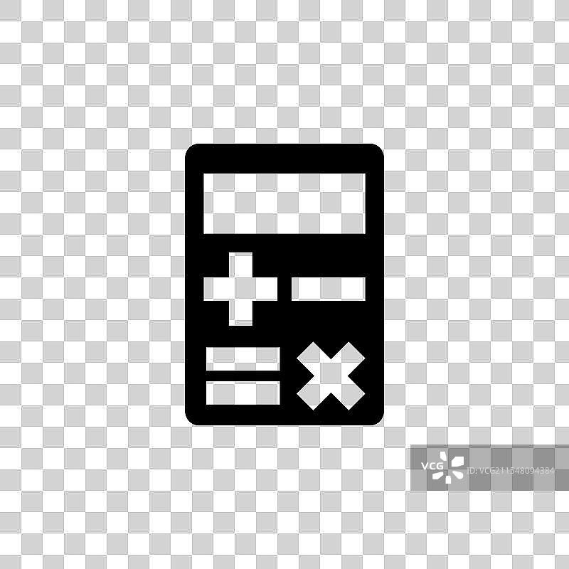 极简黑白计算器图标图片素材