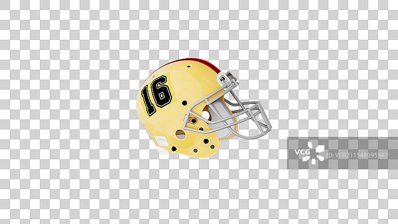 橄榄球头盔特写  金色橄榄球头盔图片素材