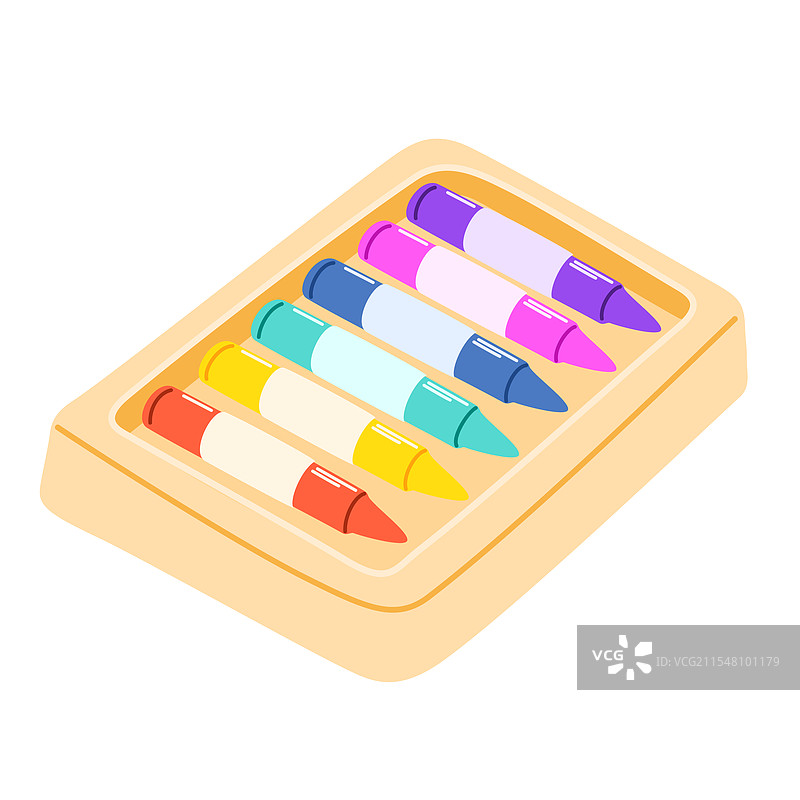 2574 支蜡笔图片素材