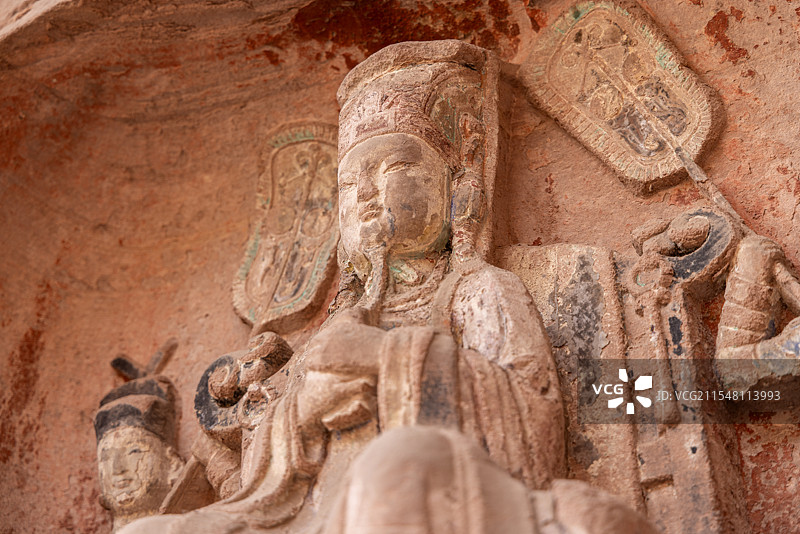 大足石刻 石门山摩崖造像 南宋 绍兴十七年 玉皇龛 道教造像图片素材