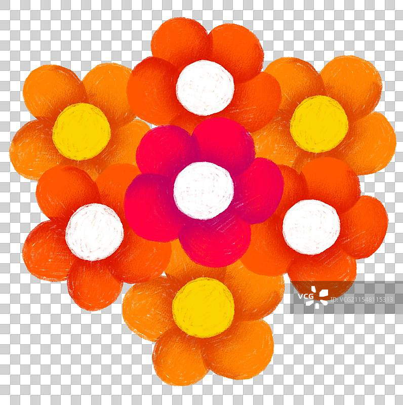 花团锦簇花朵红花黄花图片素材
