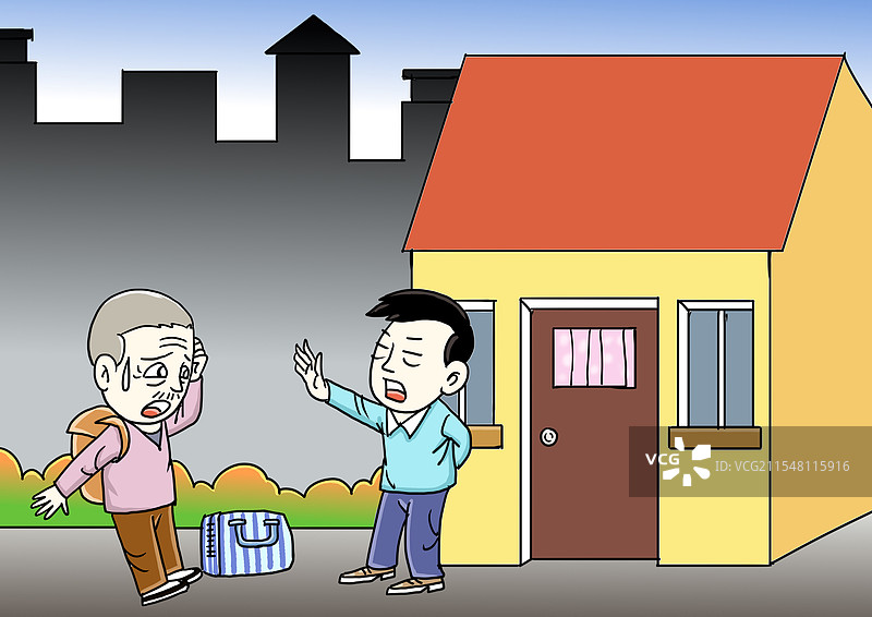房东不租给老年人房子图片素材