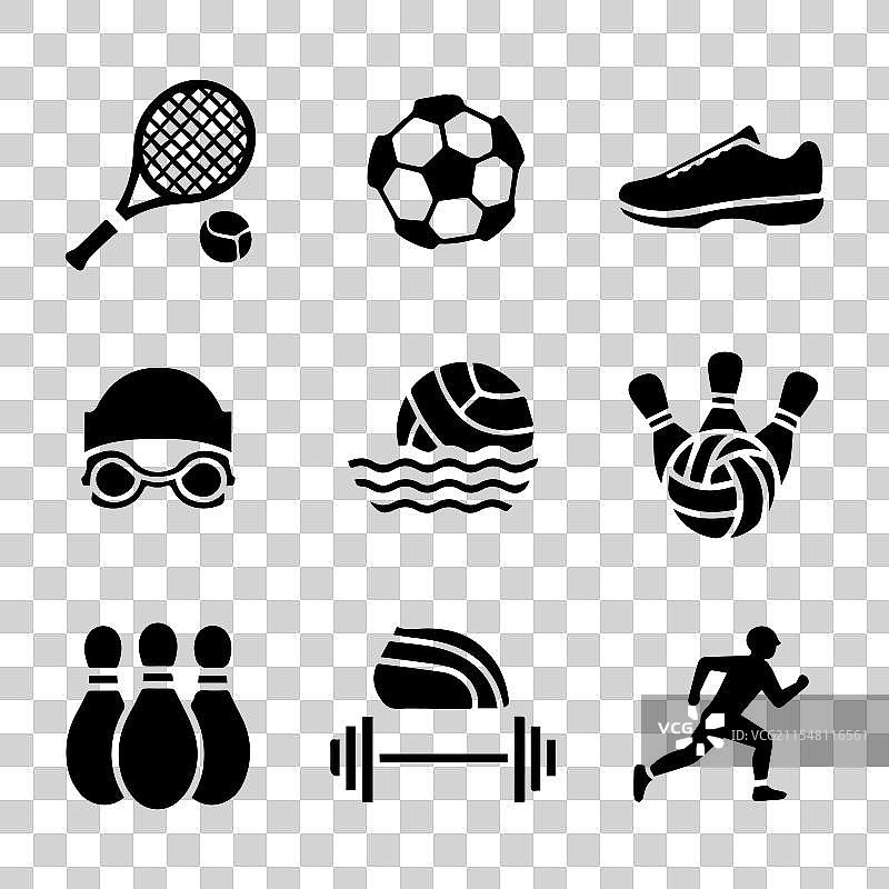 运动器材图标集图片素材