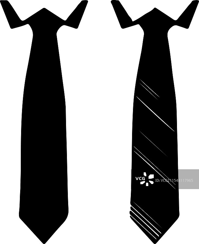 领带图标，背景为白色图片素材