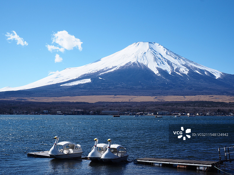 山中湖富士山图片素材