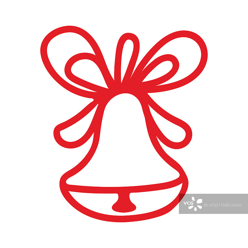 圣诞铃铛的风格图片素材