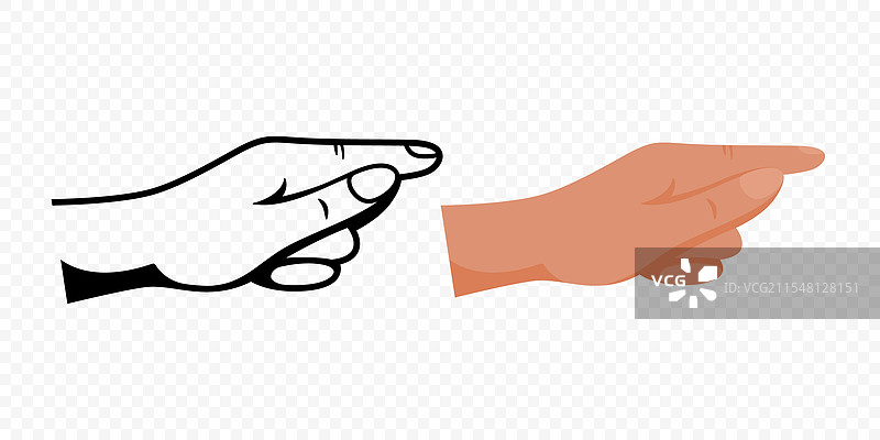 手指指向的设计模板图片素材