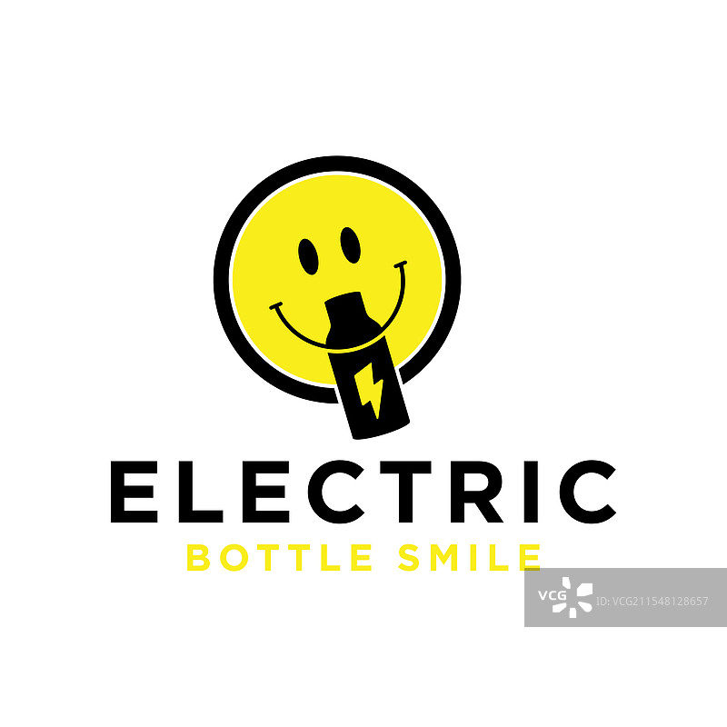 电瓶微笑标志图片素材