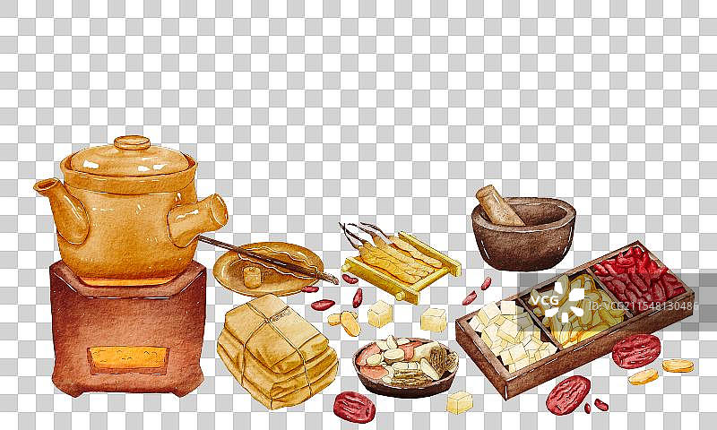 煎中药图片素材