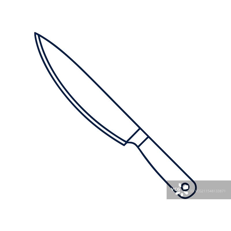 厨房刀具轮廓图片素材