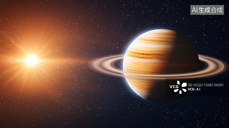 【AI数字艺术】木星的行星图片素材