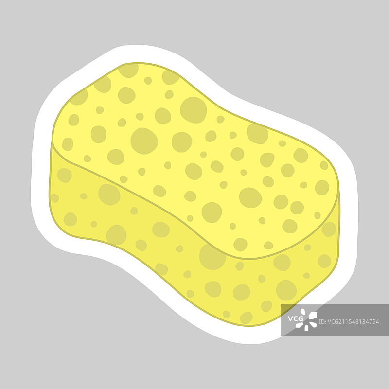 洗碗海绵的贴纸图片素材