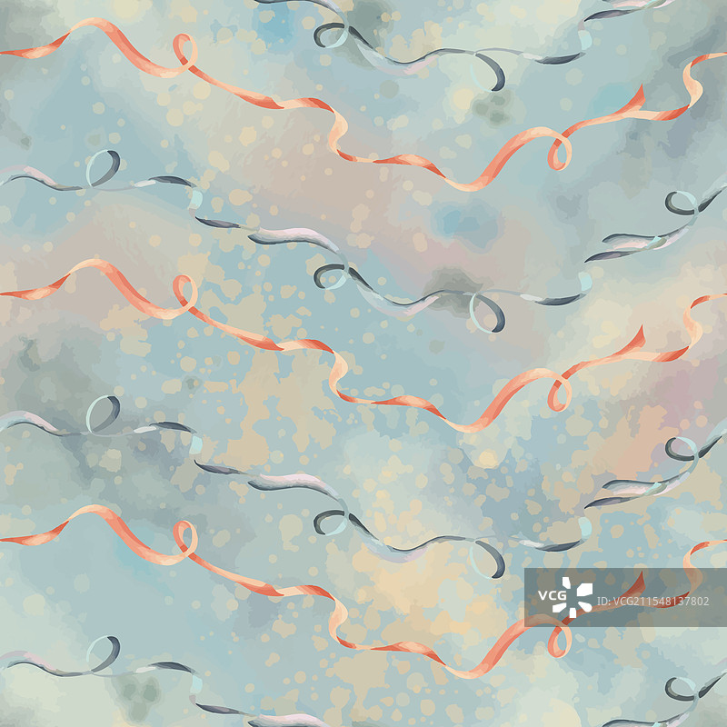 时尚的桃色曲线缎带图片素材