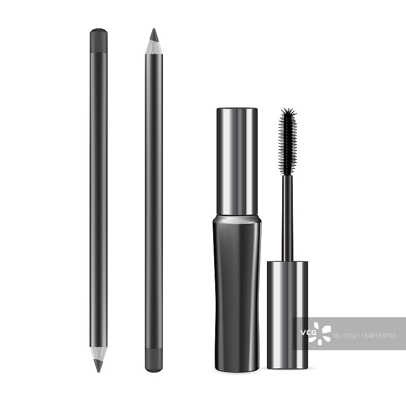 眉毛睫毛膏化妆品化妆眼线笔样机图片素材