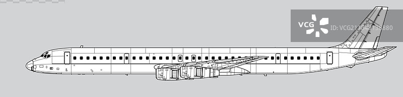 道格拉斯 DC-8-61图片素材