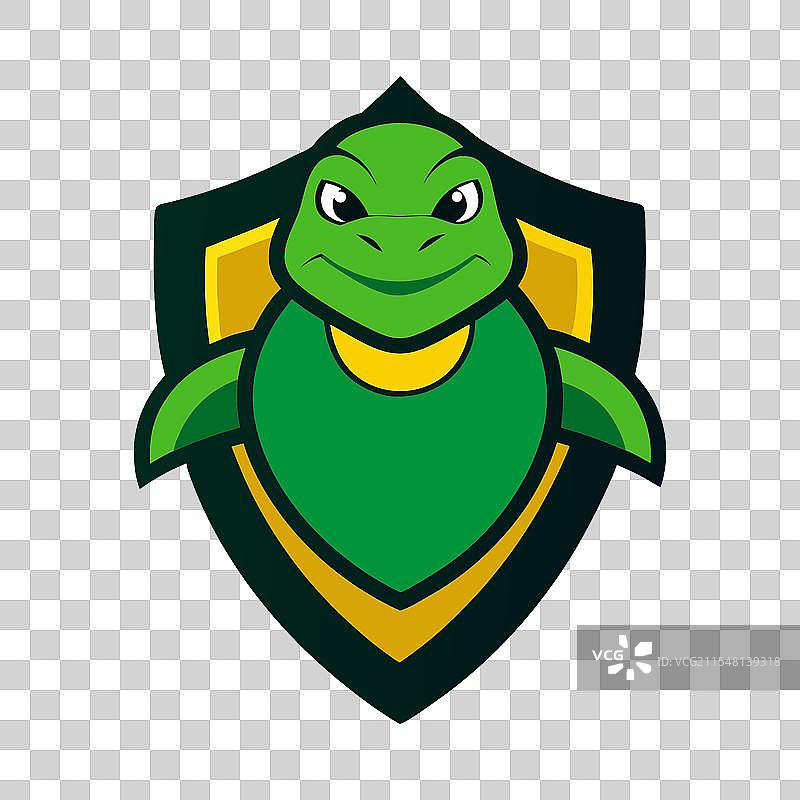 海龟吉祥物徽章设计图片素材
