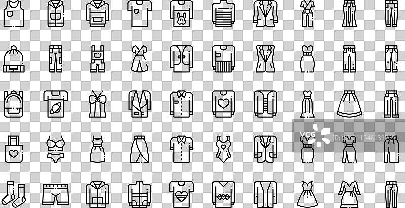 高质量服装图标图片素材