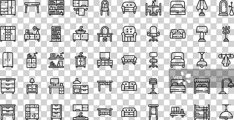 高质量家具图标图片素材