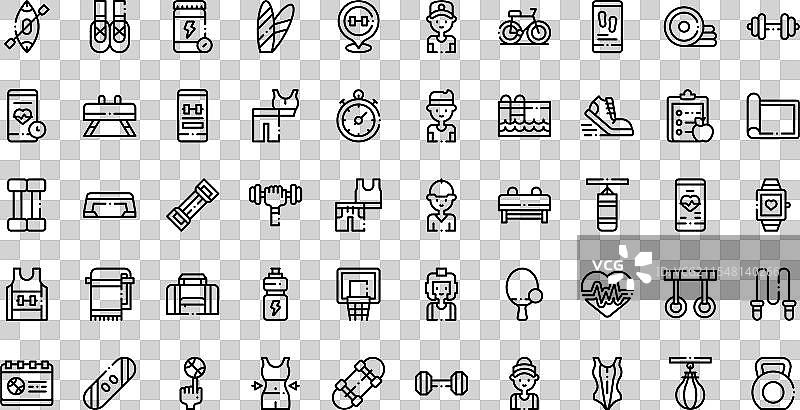 高质量的运动训练图标图片素材