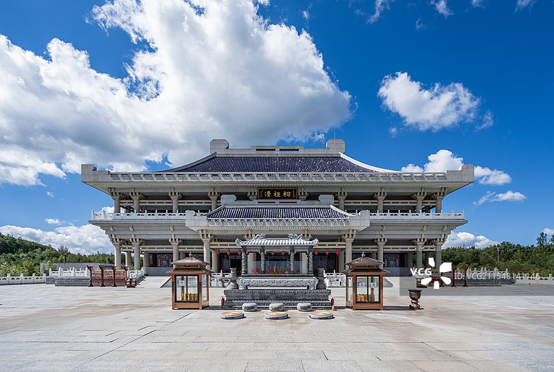 吉林敦化六鼎山文化旅游区清祖祠景观图片素材
