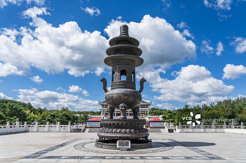 吉林敦化六鼎山文化旅游区清祖祠景观图片素材