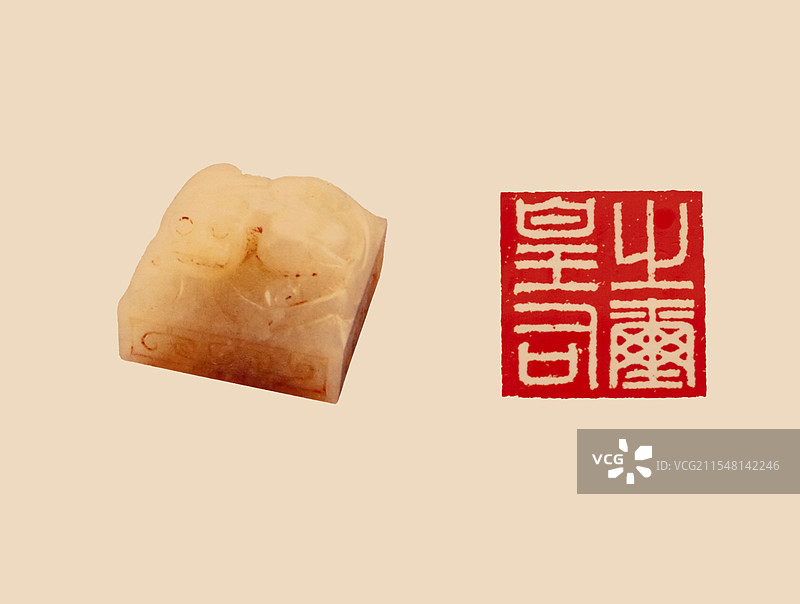 皇后之玺 玉玺出土于汉高祖长陵附近 长沙简牍博物馆图片素材