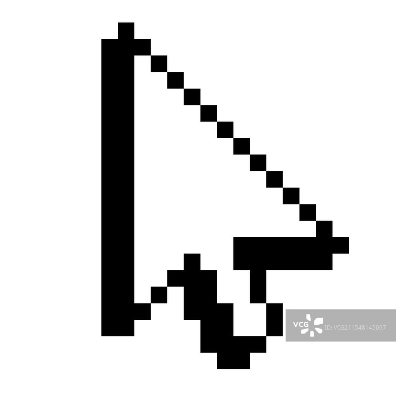 光标图标箭头扁平风格图片素材