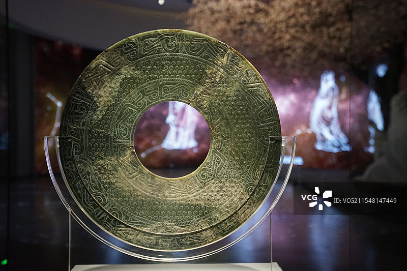 山东博物馆大玉璧画图片素材