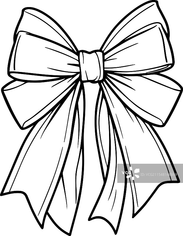 黑色丝带蝴蝶结印章剪影 7图片素材