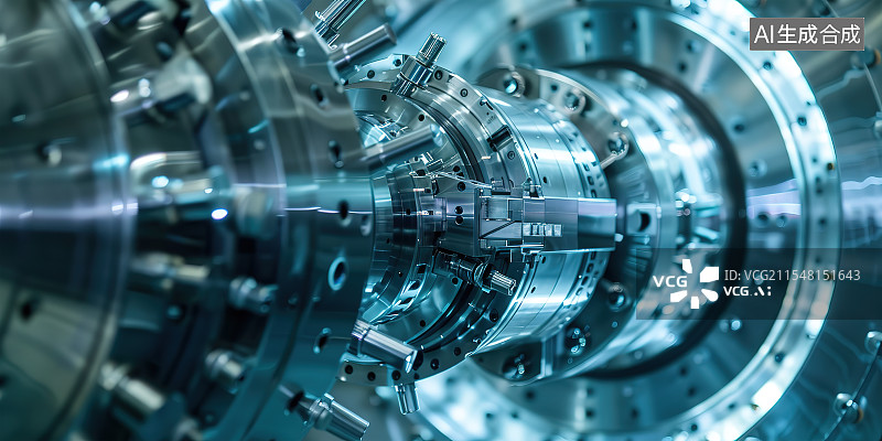 【AI数字艺术】精密仪器设备内部结构特写 工作运转的金属齿轮 高精尖科技发展主题背景 工业概念设计图图片素材