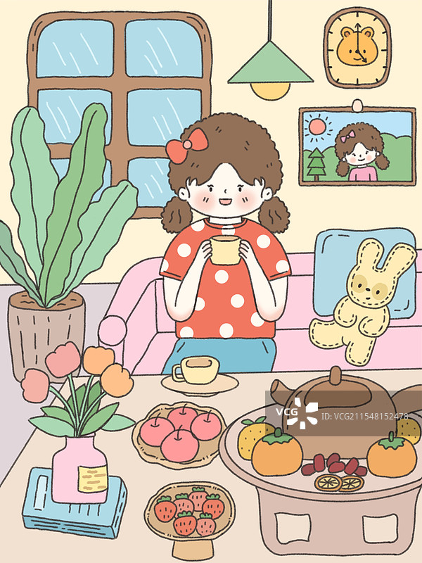 围炉煮茶图片素材