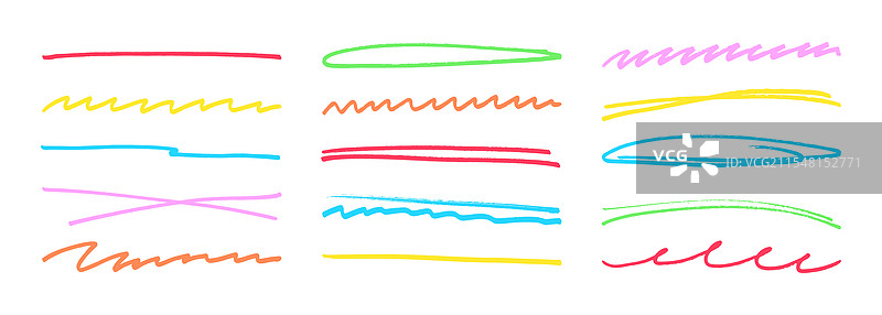 下划线笔记标记的涂鸦涂鸦图片素材