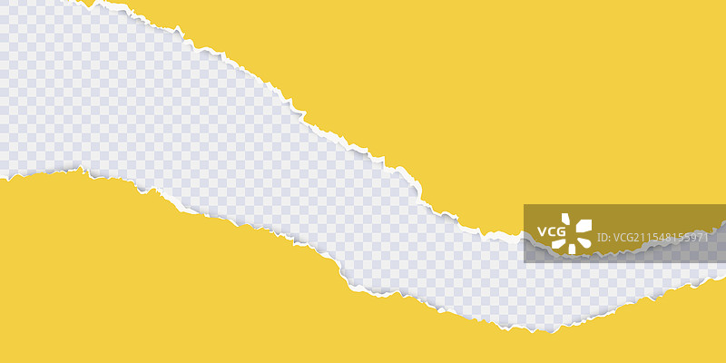 有撕边的三角孔黄色纸张图片素材