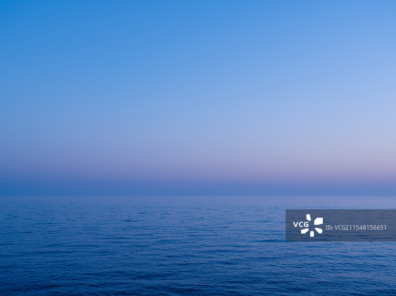 清晨大连的海景图片素材