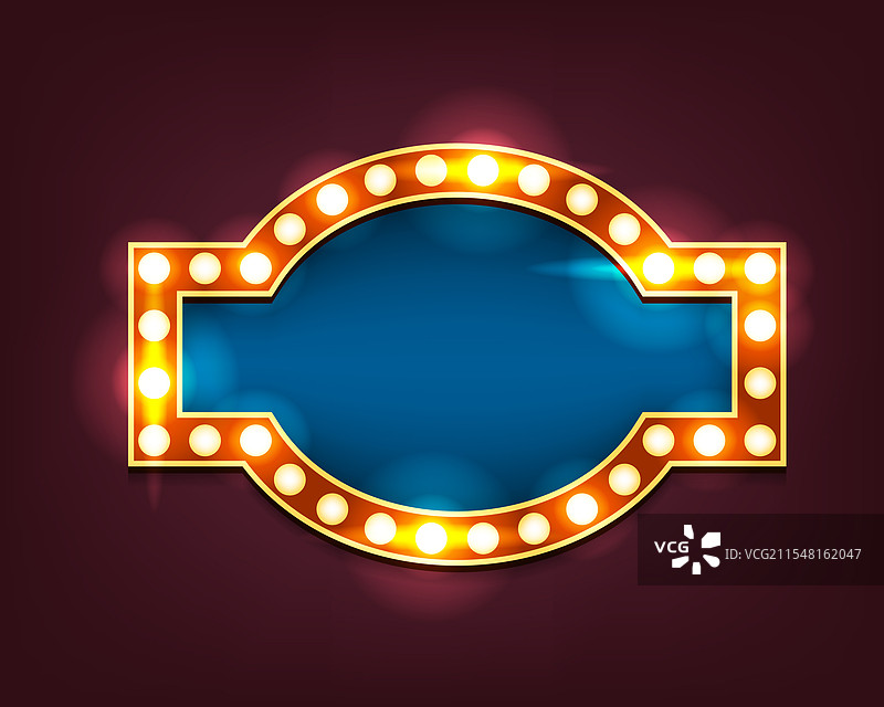 复古灯箱展示的复古灯牌图片素材