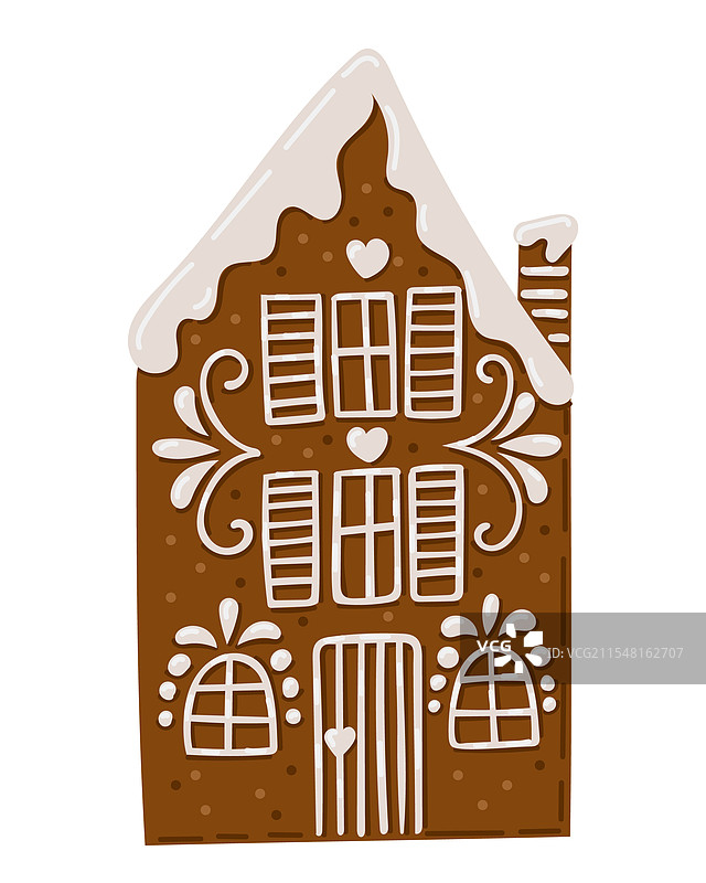 迷人的姜饼屋装饰着图片素材