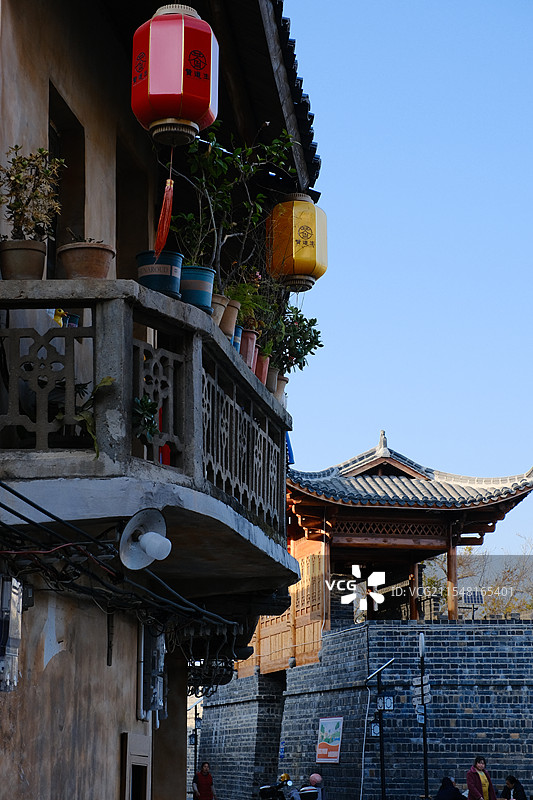 龙南下荳行古城墙图片素材